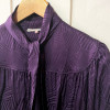 Blouse Saint-Laurent vintage lavallière violette T36
