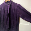 Blouse Saint-Laurent vintage lavallière violette T36