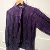 Blouse Saint-Laurent vintage lavallière violette T36