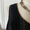Gilet sans manches David Molho TS/M velours or