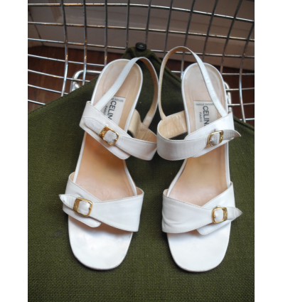 Paire de sandales vintage CELINE
