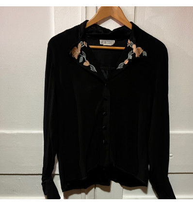 Blouse Emmanuelle Khanh vintage crepe TM