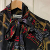 Blouse Jean Louis Scherrer vintage lavalliere années 80 TS/M