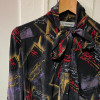 Blouse Jean Louis Scherrer vintage lavalliere années 80 TS/M