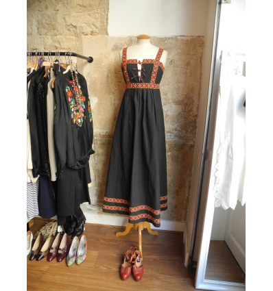 Robe vintage à bretelles