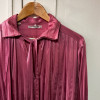 Blouse saint-Laurent vintage soie lavallière rose T3