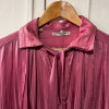 Blouse saint-Laurent vintage soie lavallière rose T3