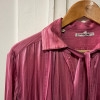 Blouse saint-Laurent vintage soie lavallière rose T3