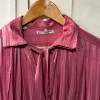Blouse saint-Laurent vintage soie lavallière rose T3