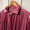 Blouse saint-Laurent vintage soie lavallière rose T3