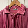 Blouse saint-Laurent vintage soie lavallière rose T3