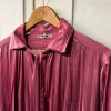 Blouse saint-Laurent vintage soie lavallière rose T3