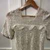 Top crochet vintage hippy chic TS