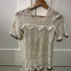 Top crochet vintage hippy chic TS