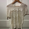 Top crochet vintage hippy chic TS