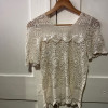 Top crochet vintage hippy chic TS