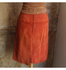 Jupe HERMÈS Taille 34 En Velours - Vintage Rarissime - Occasion Très Bon état