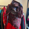 Chale Christian Dior vintage laine imprimé cachemire