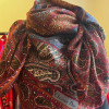 Chale Christian Dior vintage laine imprimé cachemire