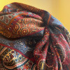 Chale Christian Dior vintage laine imprimé cachemire