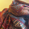 Chale Christian Dior vintage laine imprimé cachemire