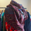 Chale Christian Dior vintage laine imprimé cachemire