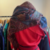 Chale Christian Dior vintage laine imprimé cachemire