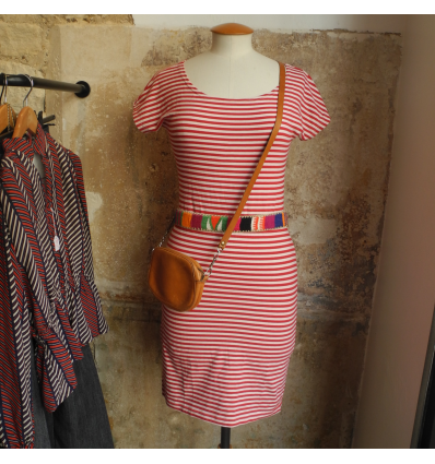 Robe Cacharel coton rayures