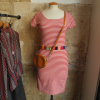 Robe Cacharel coton rayures