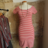 Robe Cacharel coton rayures