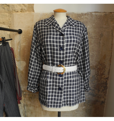 Veste Yves Saint-Laurent carreaux