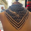 Carré Christian Dior monogramme vintage coton