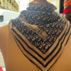 Carré Christian Dior monogramme vintage coton