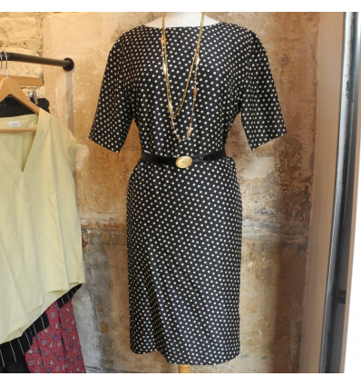 Robe Givenchy pois vintage