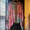 Poncho soie mousseine Galliano