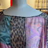 Poncho soie mousseine Galliano