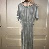 Robe Cacharel vintage soie bleu pale