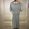 Robe Cacharel vintage soie bleu pale