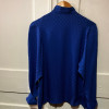 Blouse vintage Christian Dior monogramme soie bleue TM/L