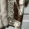 Gilet sans manches renard et soie vintage