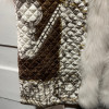 Gilet sans manches renard et soie vintage