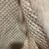 Gilet sans manches renard et soie vintage