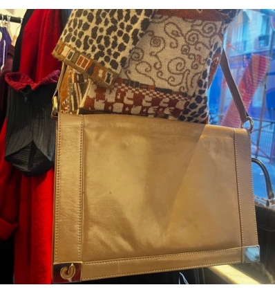Sac Charles Jourdan vintage cuir glacé