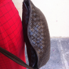 Petit sac en cuir tressé chocolat