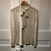 Blouse Hermes vintage lavallière chinée TL