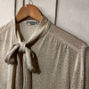Blouse Hermes vintage lavallière chinée TL