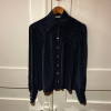 Blouse Ted Lapidus vintage soie pois