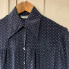 Blouse Ted Lapidus vintage soie pois