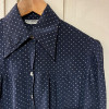 Blouse Ted Lapidus vintage soie pois