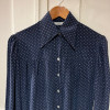 Blouse Ted Lapidus vintage soie pois